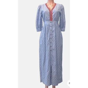 BTFL-LIFE Edna Puff Sleeve Maxi Dress NWT